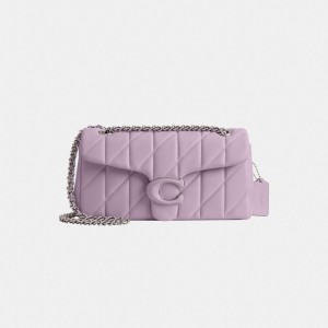 Coach Tabby Shoulder Bag 26 With Quilting Nappa Leather/Silver/Soft Purple | COH865406