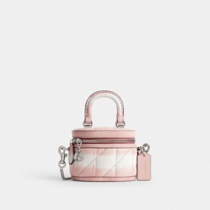 Coach Trail Crossbody Bag 12 With Quilting And Tie Dye Silver/Pink Multi | COH865392
