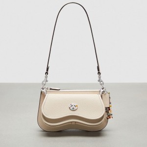 Coach Wavy Double Pouch Bag Cloud | COH864852