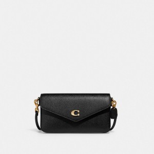Coach Wyn Crossbody Bag Crossgrain Leather/Brass/Black | COH865419