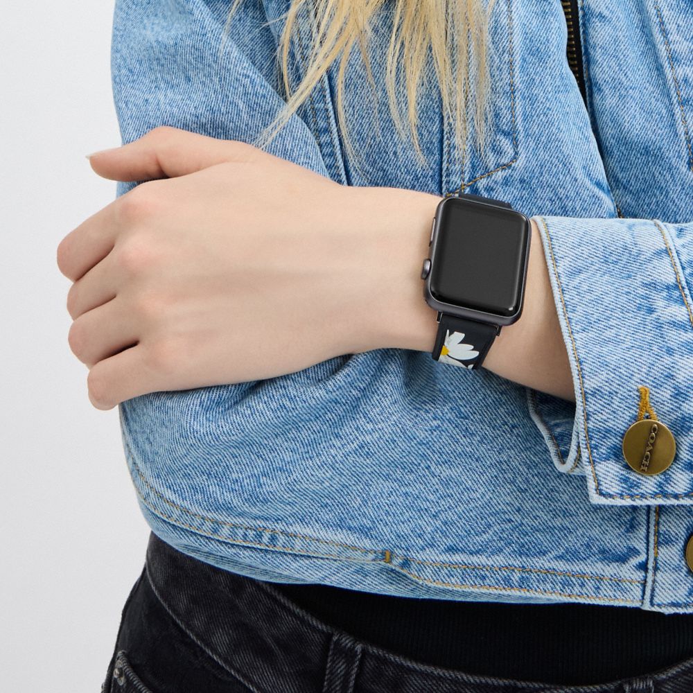 Coach Apple Watch® Strap, 38 Mm, 40 Mm And 41 Mm Floral Print | COH866251