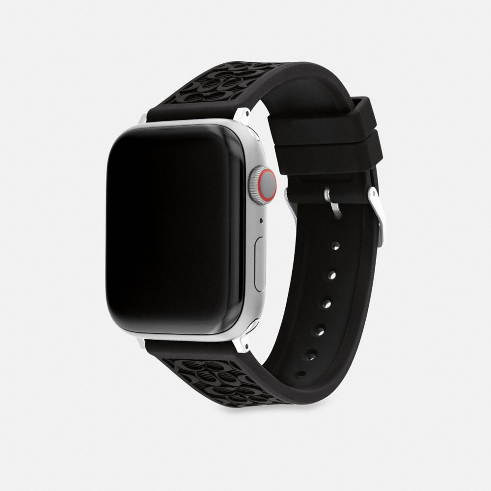 Coach Apple Watch® Strap, 42 Mm And 44 Mm Black | COH866968