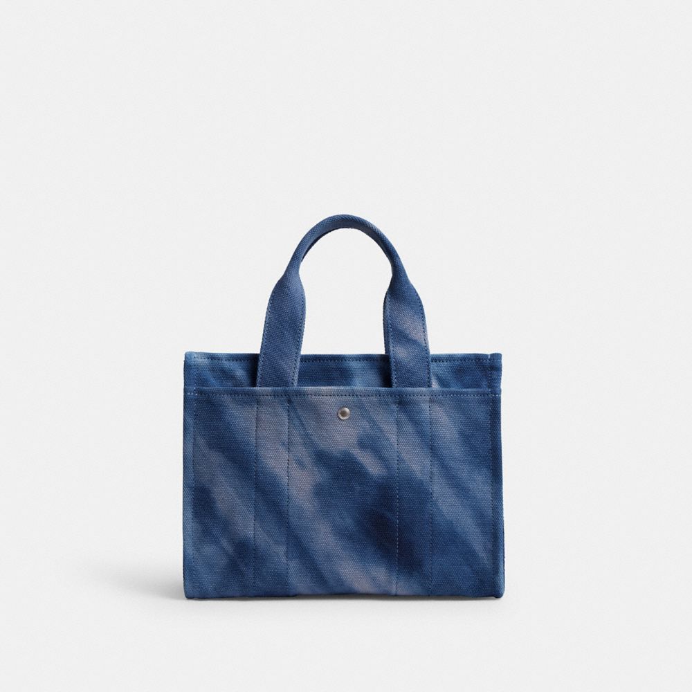 Coach Cargo Tote Bag 26 With Tie Dye Canvas/Silver/Midnight Navy | COH865106