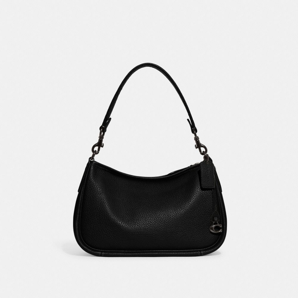 Coach Cary Crossbody Bag Pebble Leather/Pewter/Black | COH865403
