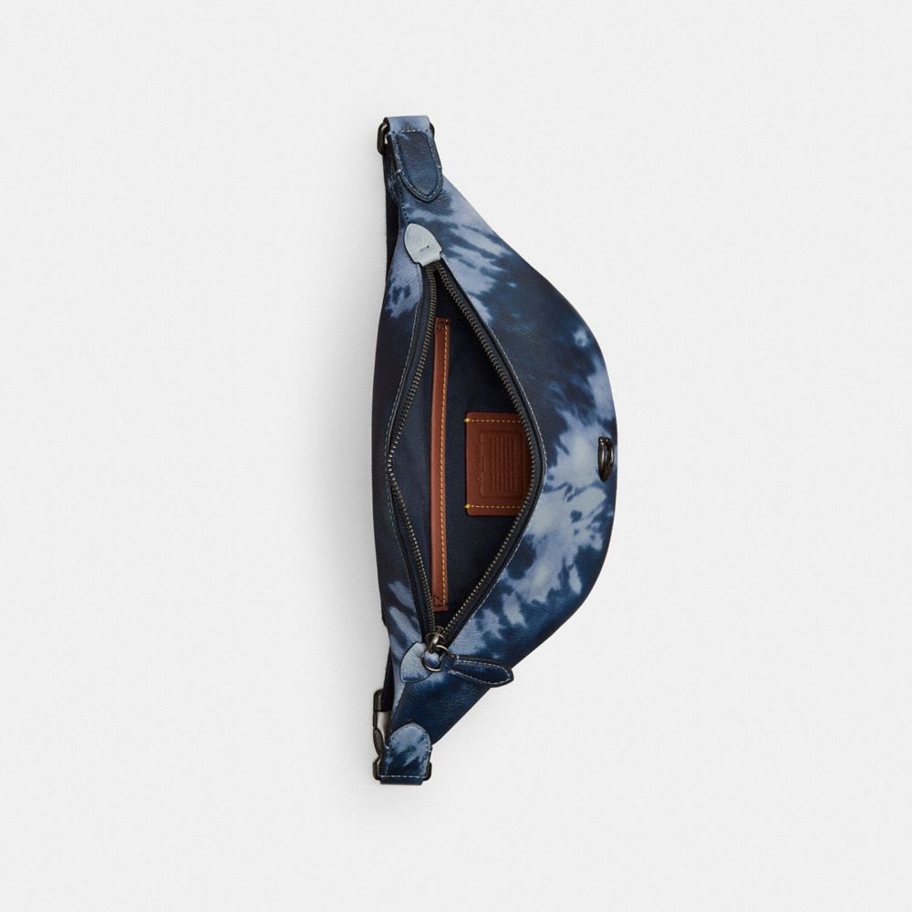 Coach Charter Belt Bag 7 With Tie Dye Print Midnight Navy Multi | COH866691