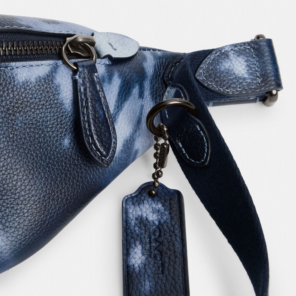 Coach Charter Belt Bag 7 With Tie Dye Print Midnight Navy Multi | COH866691